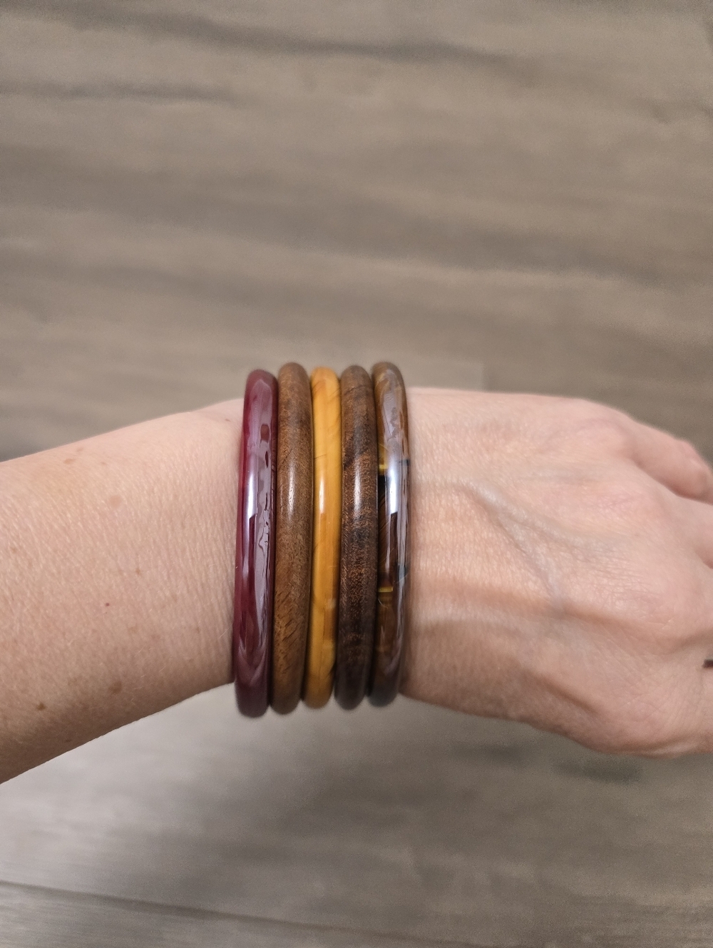 Vintage "Bakelite" Bangles Multi Colors Boho Preppy Classic Unique Fun Heritage